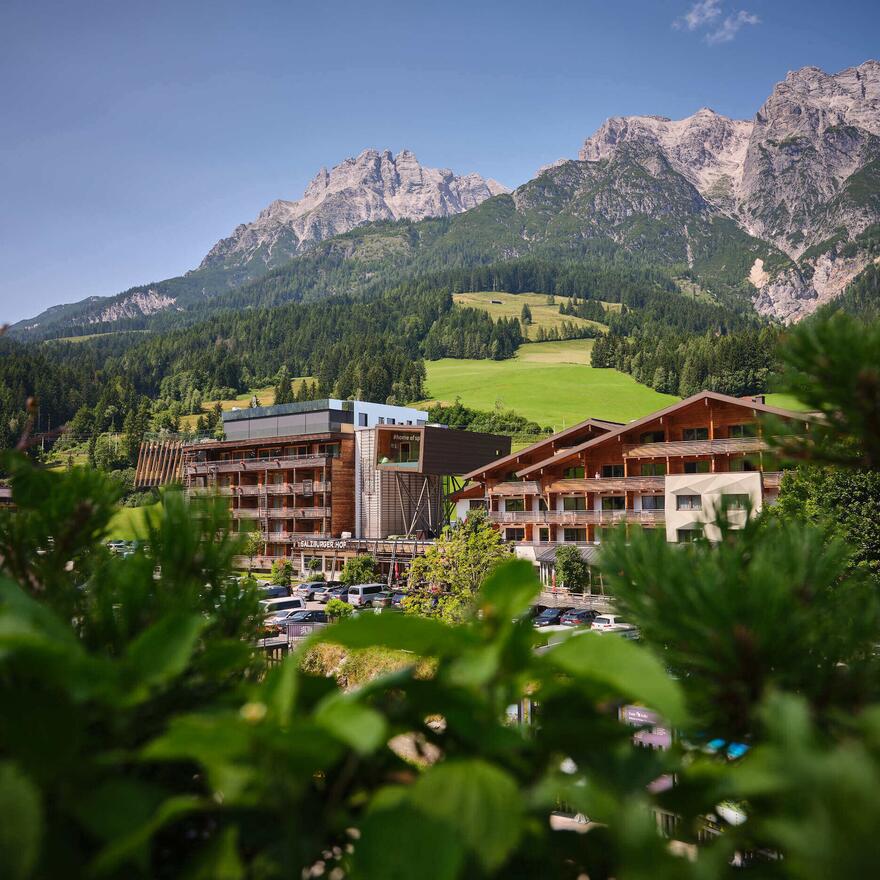hotel Salzburger Hof in summer