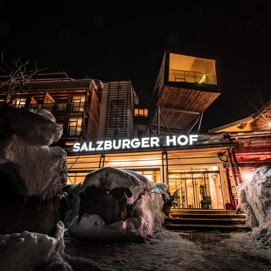 Eingang Designhotel Salzburger Hof Leogang