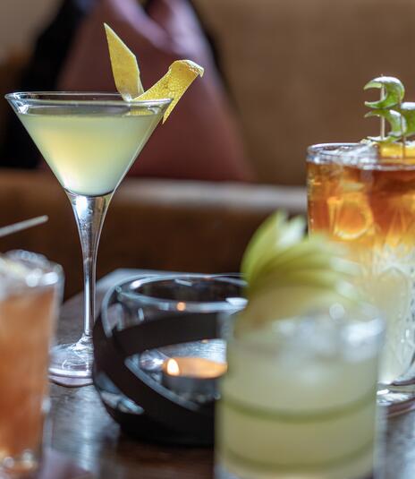 Cocktails on the counter