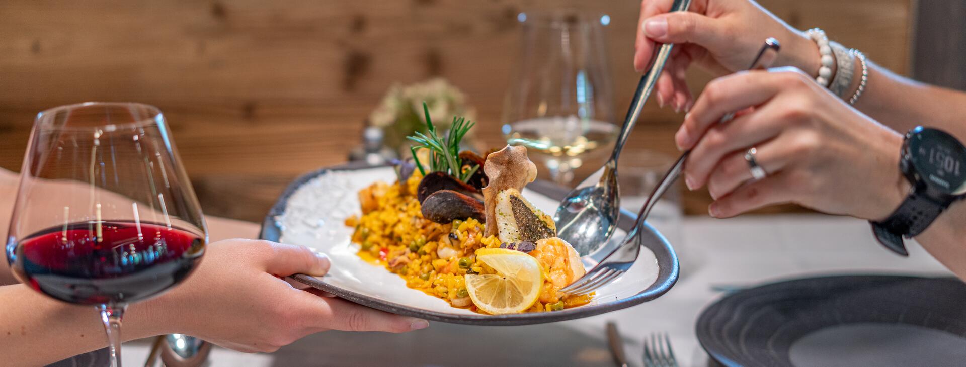 Gourmetgericht im Hotel