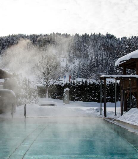 wellness hotel with heated outdoor pool