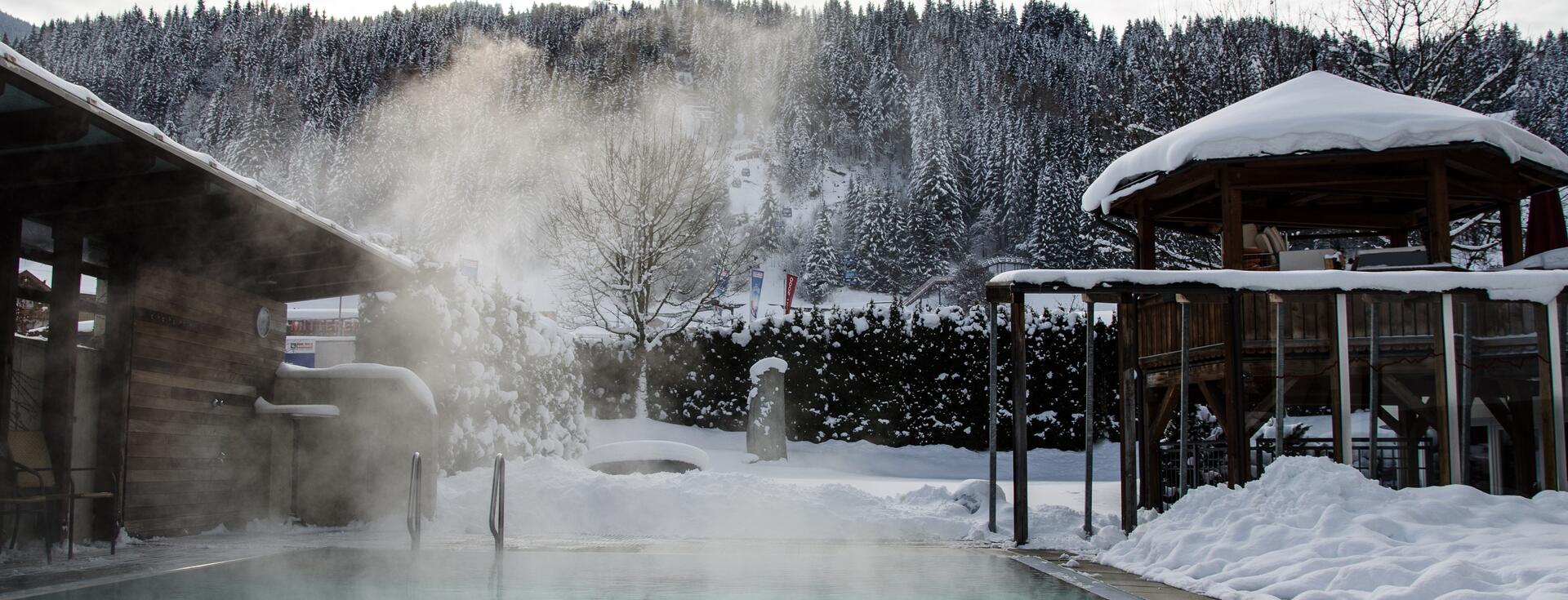 wellness hotel with heated outdoor pool