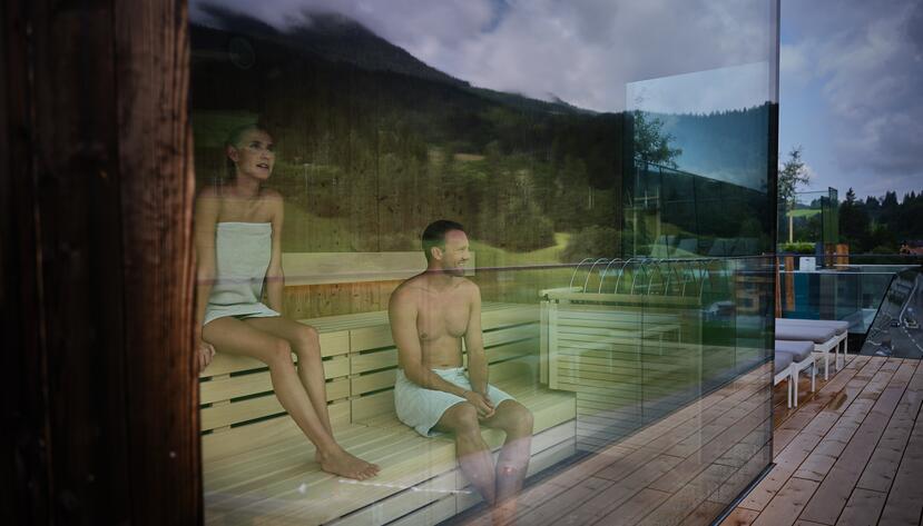 wellness hotel with panorama sauna in Leogang