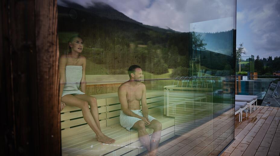 wellness hotel with panorama sauna in Leogang