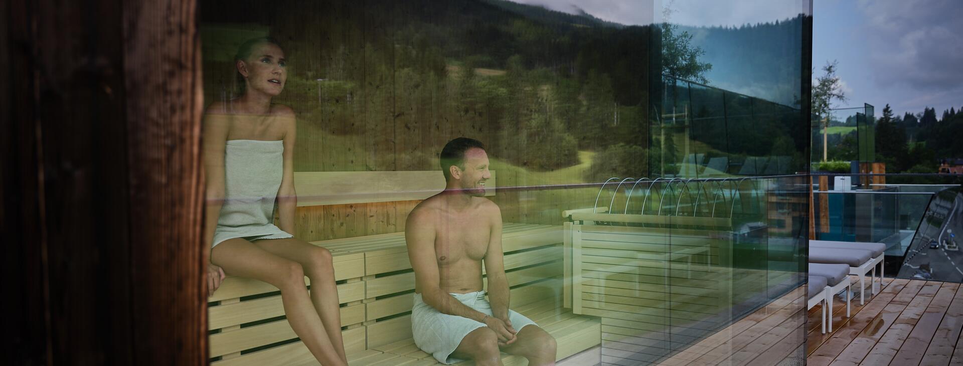wellness hotel with panorama sauna in Leogang