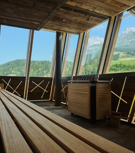 Sauna in den Bergen Salzburg