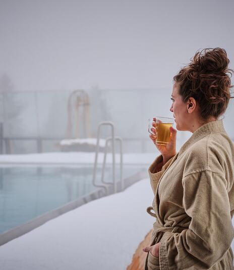 Outdoor Wellness im Winter Salzburg