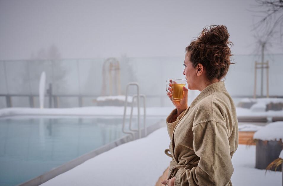 Outdoor Wellness im Winter Salzburg