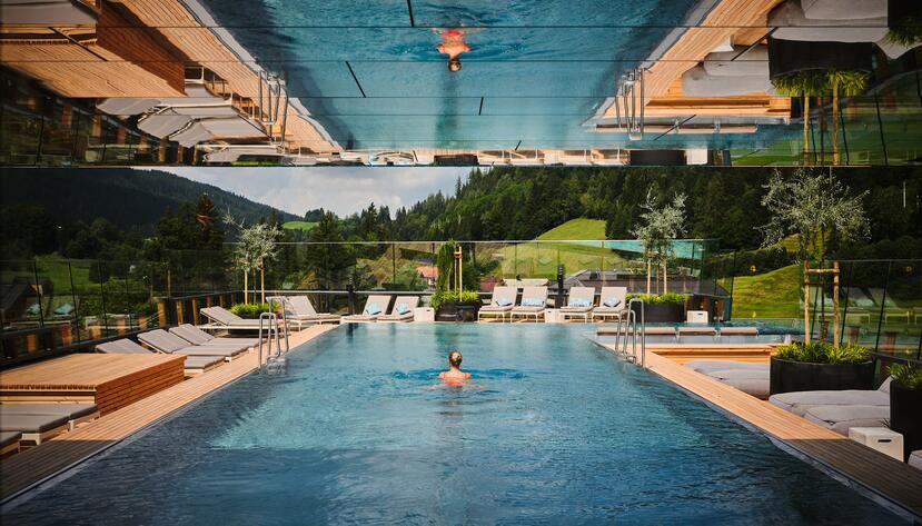 infinity pool Leogang