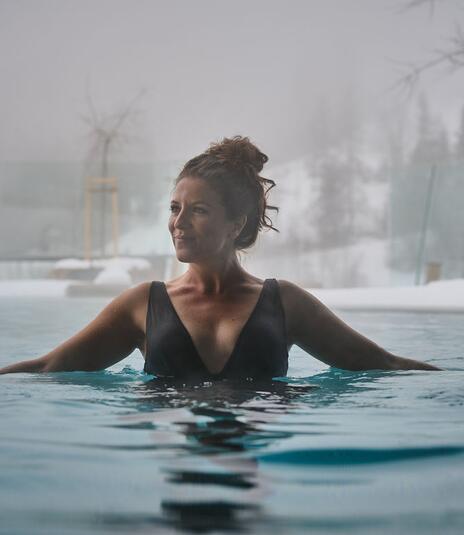 Infinity Pool im Winter