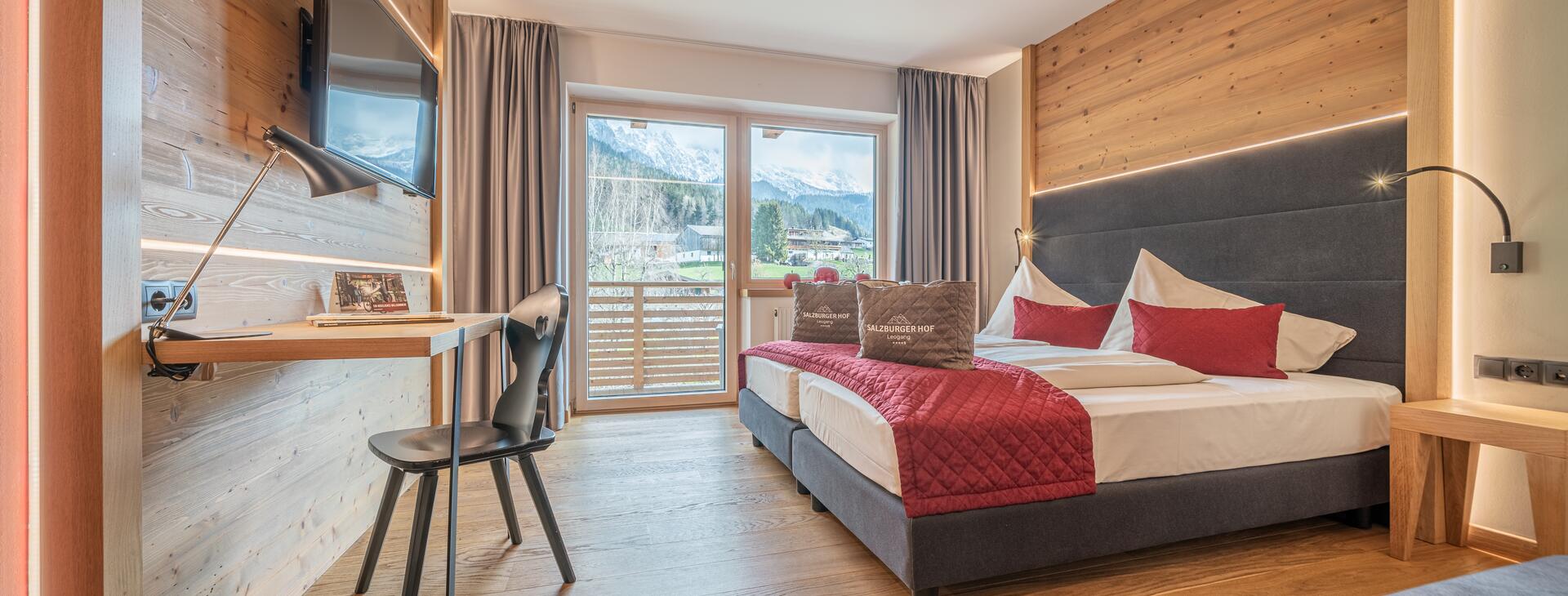 hotel room in the Alps