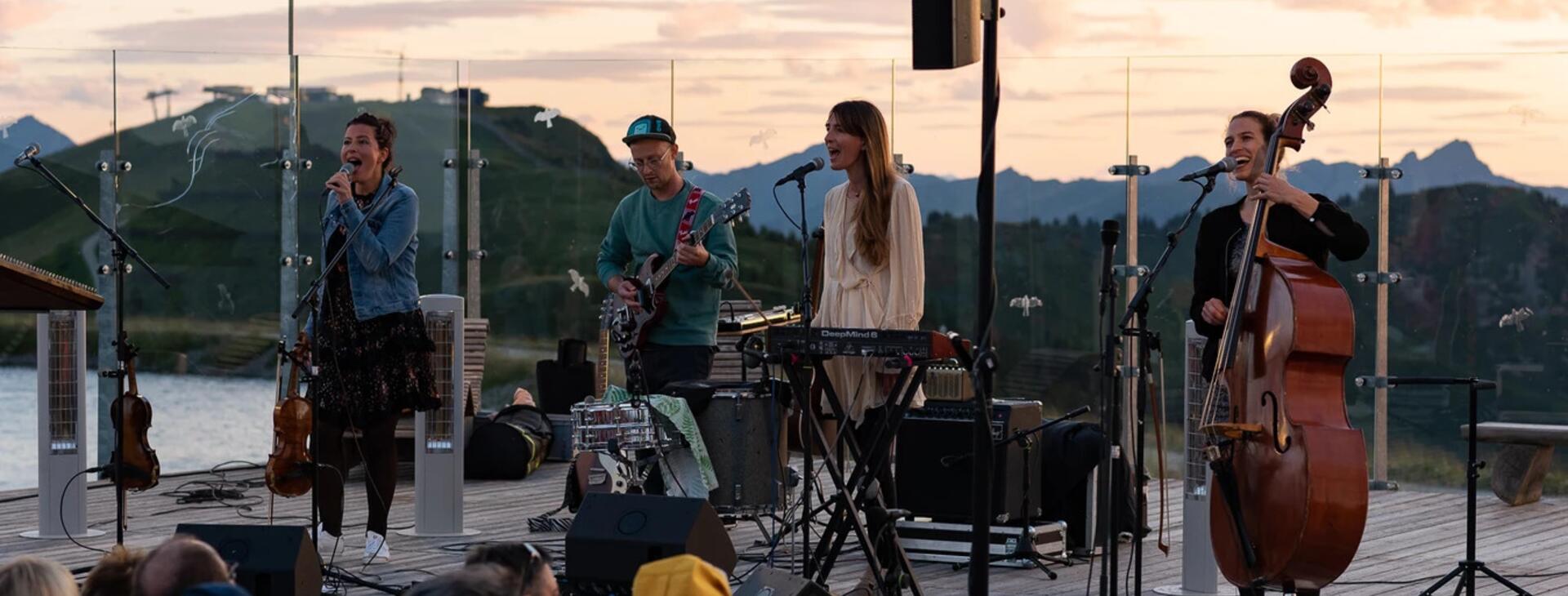 concert on the mountain in Leogang