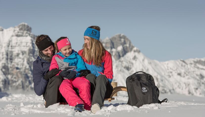 winter holiday with child in Salzburger Land