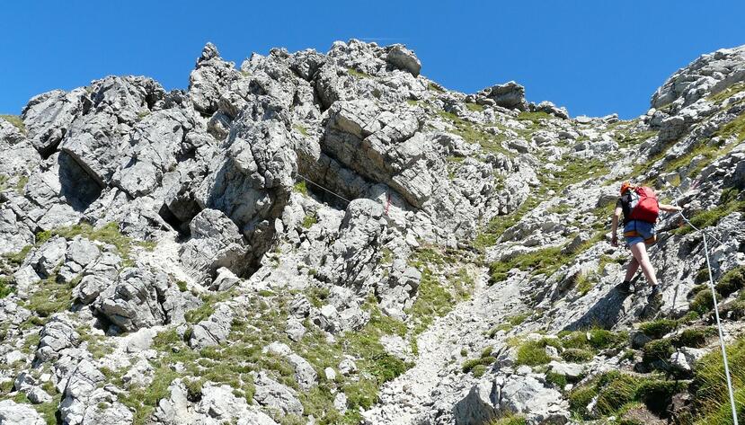 via ferrata on holiday in Leogang