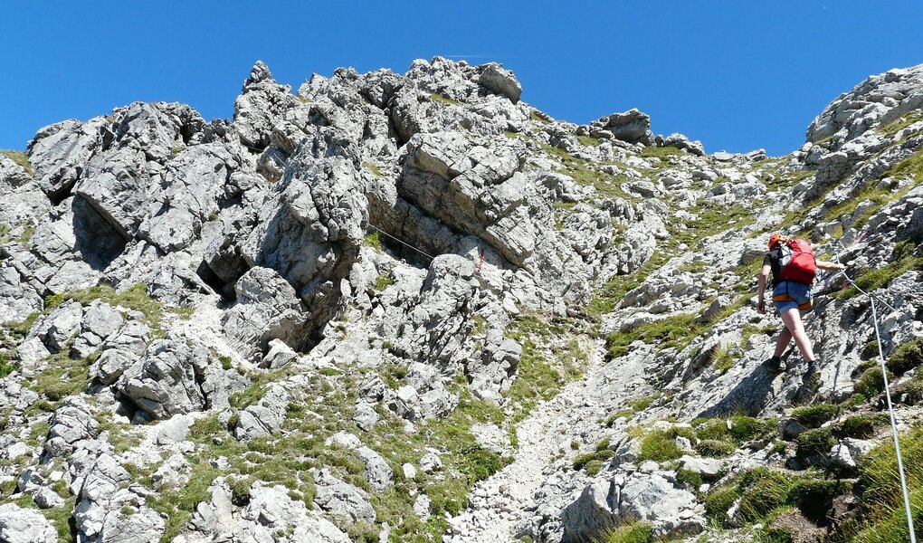 via ferrata on holiday in Leogang