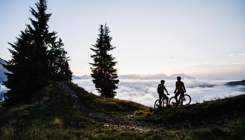 Mountainbiken in Leogang im Herbst