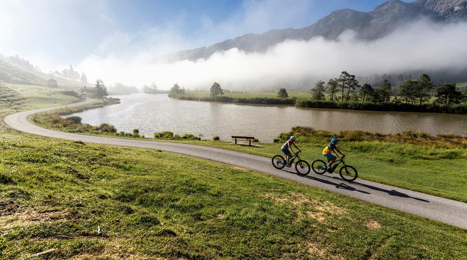 e-bike riding in Leogang