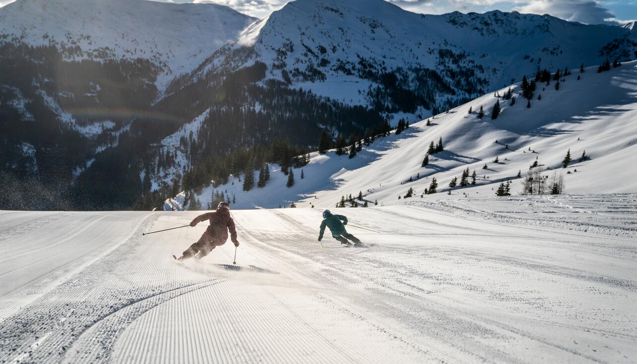 Skifahrer im Skicircus