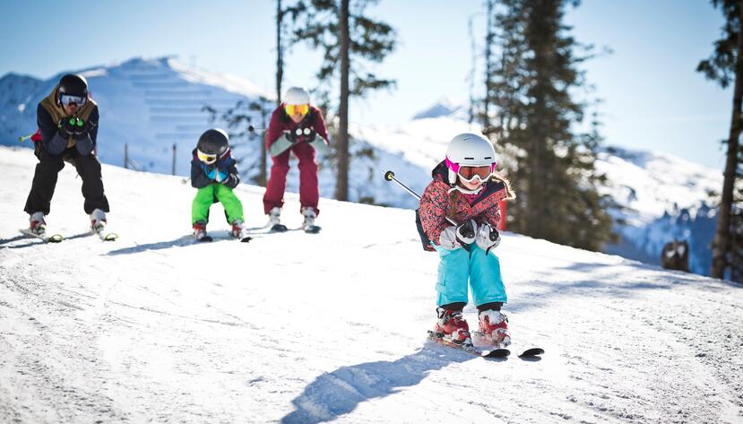 Familien Skiurlaub Skigebiet Leogang