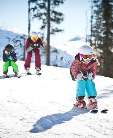 family skiing holiday ski resort Leogang