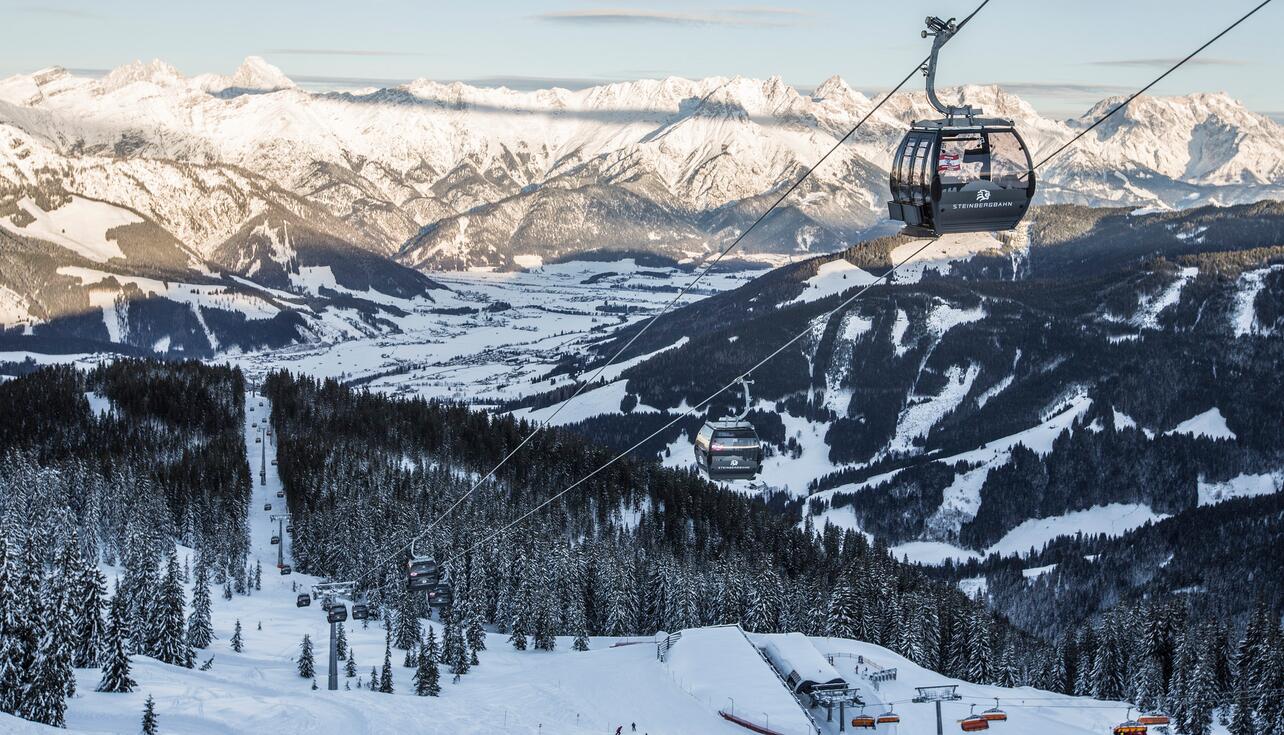 Gondel im Winter Leogang