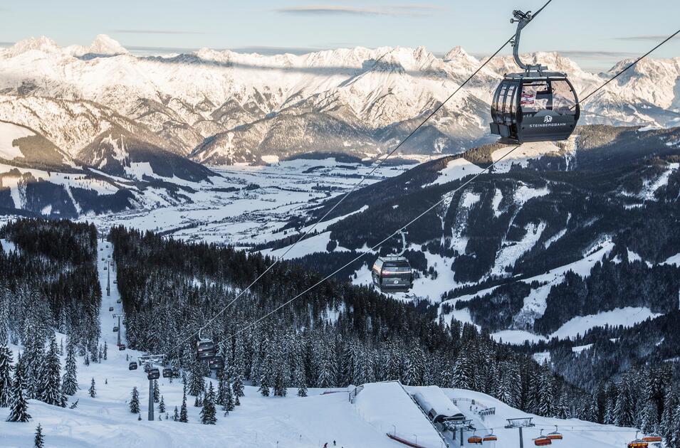 gondola in winter Leogang