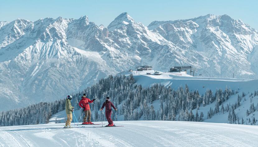 Piste im Skiurlaub Leogang