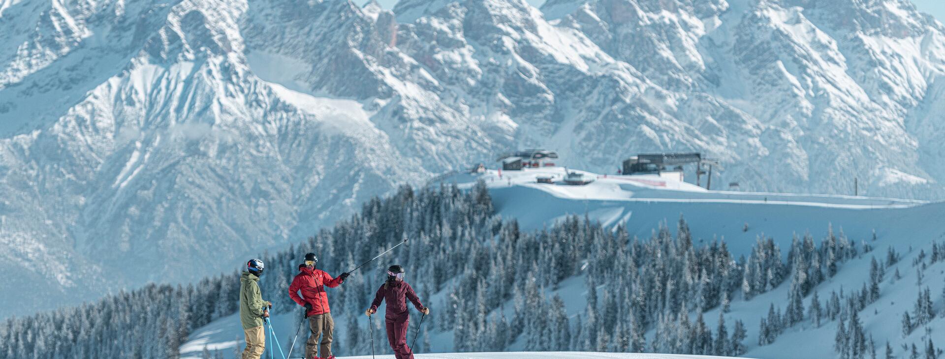 Piste im Skiurlaub Leogang