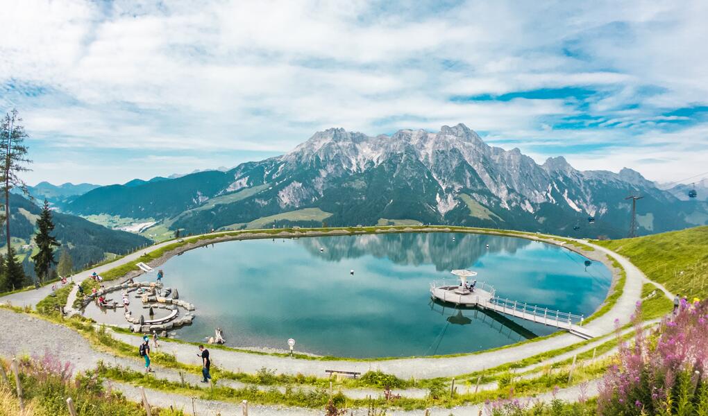 mountain lake Leogang